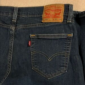 Levi's 511 Slim Straight Men's Jeans in Dark Blue Denim